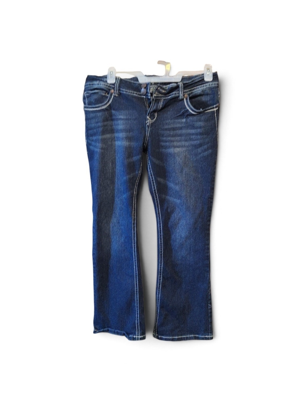 Wallflower Women’s Indigo Bootcut Jeans - Classic Dark Blue Fit